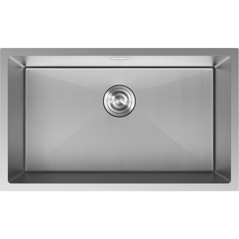 Mexen Trixo 1-bowl stainless steel sink 750 x 440 mm, inox HC - 6415751000-01HC