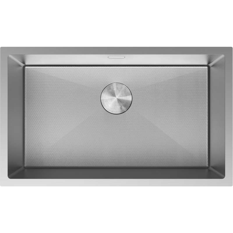 Mexen Trixo 1-bowl stainless steel sink 750 x 440 mm, inox HC - 6415751000-01HC