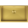 Mexen Trixo stainless steel sink 1-bowl 750 x 440 mm, gold - 6415751000-55