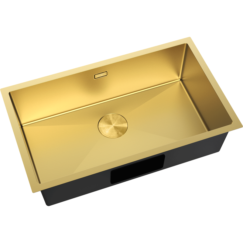 Mexen Trixo 1-bowl Stainless Steel Sink 750 x 440 mm, Gold - 6415751000-55