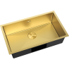 Mexen Trixo 1-bowl Stainless Steel Sink 750 x 440 mm, Gold - 6415751000-55