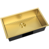Mexen Trixo stainless steel sink 1-bowl 750 x 440 mm, gold - 6415751000-55