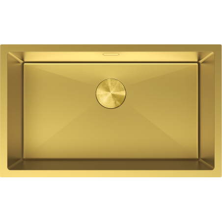 Mexen Trixo 1-bowl Stainless Steel Sink 750 x 440 mm, Gold - 6415751000-55