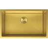 Mexen Trixo stainless steel sink 1-bowl 750 x 440 mm, gold HC - 6415751000-55HC