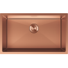 Mexen Trixo 1-bowl stainless steel sink 750 x 440 mm, copper - 6415751000-65
