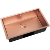 Mexen Trixo 1-bowl stainless steel sink 750 x 440 mm, copper - 6415751000-65