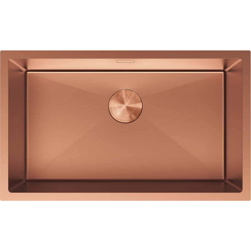 Mexen Trixo 1-bowl stainless steel sink 750 x 440 mm, copper - 6415751000-65