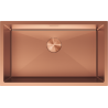 Mexen Trixo 1-bowl stainless steel sink 750 x 440 mm, copper - 6415751000-65
