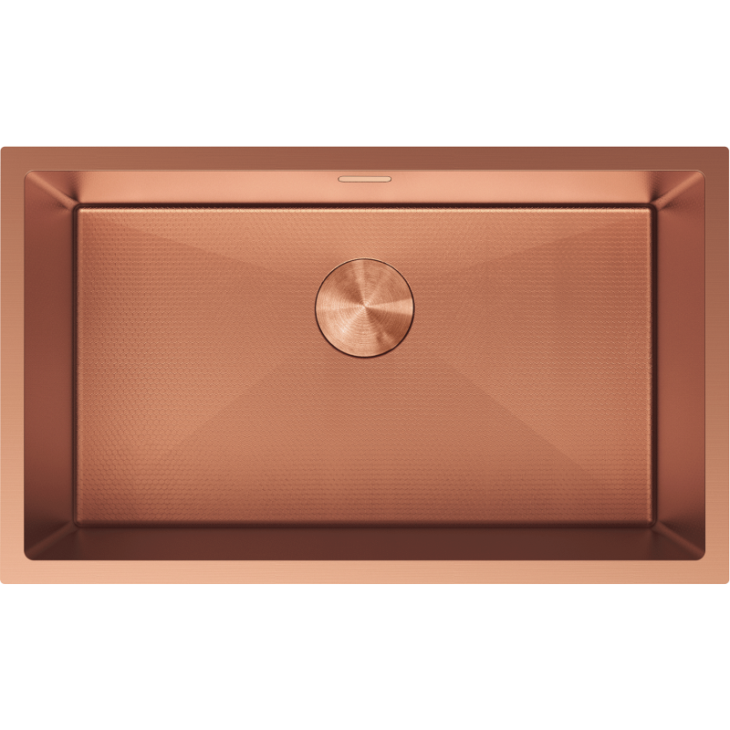 Mexen Trixo stainless steel sink 1-bowl 750 x 440 mm, copper HC - 6415751000-65HC