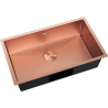 Mexen Trixo stainless steel sink 1-bowl 750 x 440 mm, copper HC - 6415751000-65HC