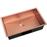 Mexen Trixo steel sink 1-bowl 750 x 440 mm, copper HC - 6415751000-65HC