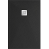 Mexen Stone+ rectangular composite shower tray 100 x 80 cm, Black - 44708010