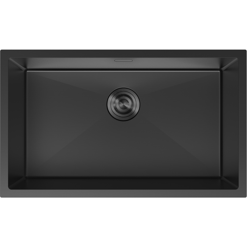 Mexen Trixo 1-bowl Stainless Steel Sink 750 x 440 mm, Black - 6415751000-70