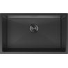 Mexen Trixo stainless steel sink 1-bowl 750 x 440 mm, black - 6415751000-70