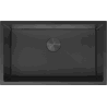 Mexen Trixo steel sink single-bowl 750 x 440 mm, black HC - 6415751000-70HC