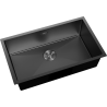 Mexen Trixo 1-bowl Stainless Steel Sink 750 x 440 mm, Black - 6415751000-70