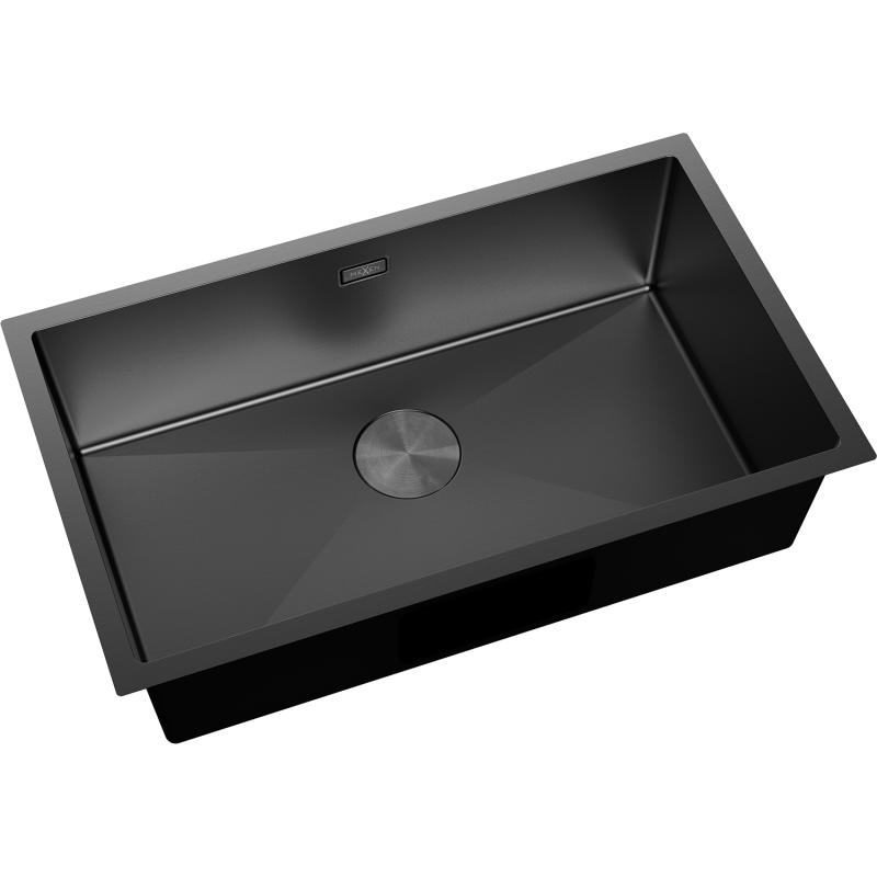 Mexen Trixo 1-bowl Stainless Steel Sink 750 x 440 mm, Black - 6415751000-70