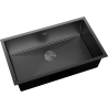 Mexen Trixo stainless steel sink 1-bowl 750 x 440 mm, black - 6415751000-70