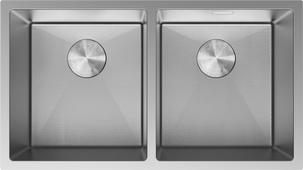 Mexen Binox dual-bowl stainless steel sink 800 x 450 mm, inox HC - 6421802000-01HC