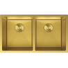 Mexen Binox 2-bowl stainless steel sink 800 x 450 mm, gold HC - 6421802000-55HC