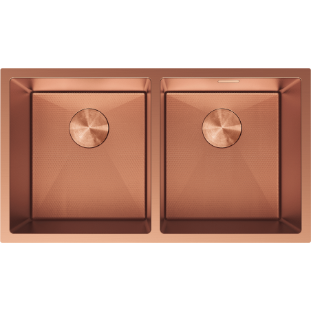 Mexen Binox 2-Bowl Stainless Steel Sink 800 x 450 mm, Copper HC - 6421802000-65HC