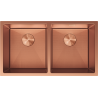 Mexen Binox 2-Bowl Stainless Steel Sink 800 x 450 mm, Copper HC - 6421802000-65HC