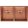 Mexen Binox 2-Bowl Stainless Steel Sink 800 x 450 mm, Copper HC - 6421802000-65HC