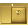 Mexen Exar 1-Bowl Stainless Steel Sink with Right Drainer 620 x 480 mm, Gold HC - 6432621005P-55HC