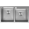 Mexen Xorin Stainless Steel Double Sink 780 x 450 mm, Inox - 6441782000-01
