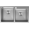 Mexen Xorin Stainless Steel Sink 2-Basin 780 x 450 mm, inox - 6441782000-01