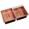 Mexen Xorin Steel Sink 2-Bowl 780 x 450 mm, Copper HC - 6441782000-65HC