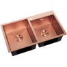 Mexen Xorin steel sink 2-chamber 780 x 450 mm, copper HC - 6441782000-65HC