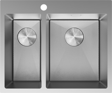 Mexen Flexo 1.5-bowl Stainless Steel Sink 610 x 510 mm, Inox HC - 6446611500-01HC