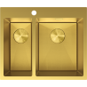 Mexen Flexo 1.5-bowl Stainless Steel Sink 610 x 510 mm, Gold HC - 6446611500-55HC
