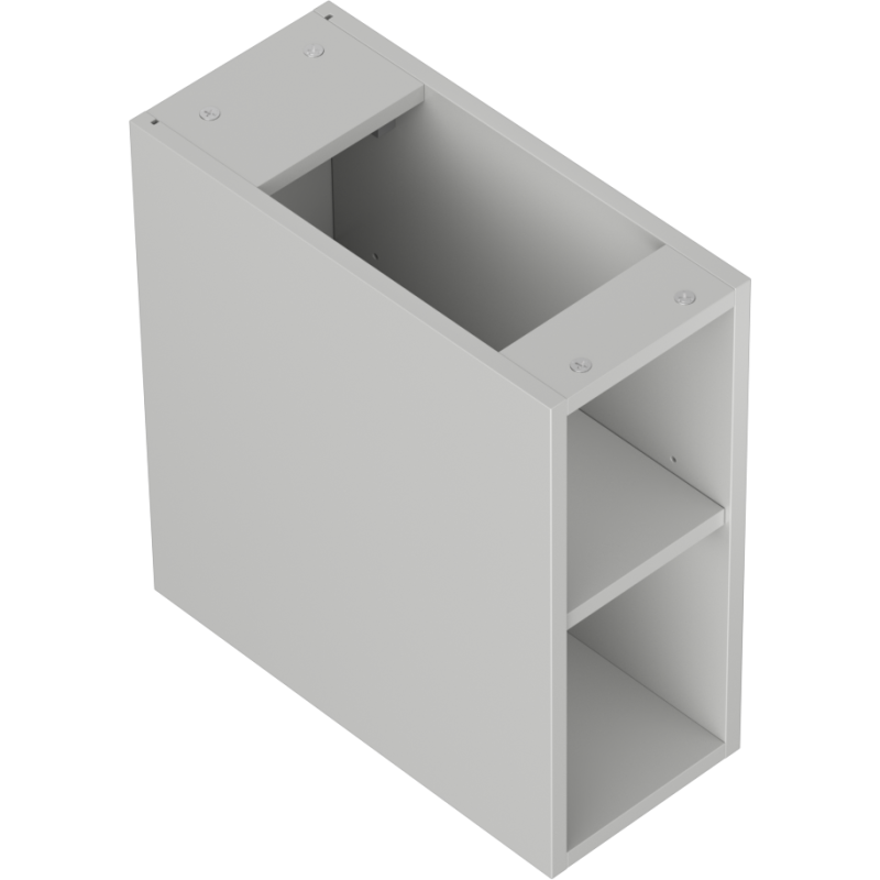 Mexen Box-A open cabinet with shelf 20 cm, matte grey - 91AX2-0200-470-0-62