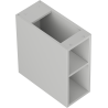 Mexen Box-A open cabinet with shelf 20 cm, gray matte - 91AX2-0200-470-0-62
