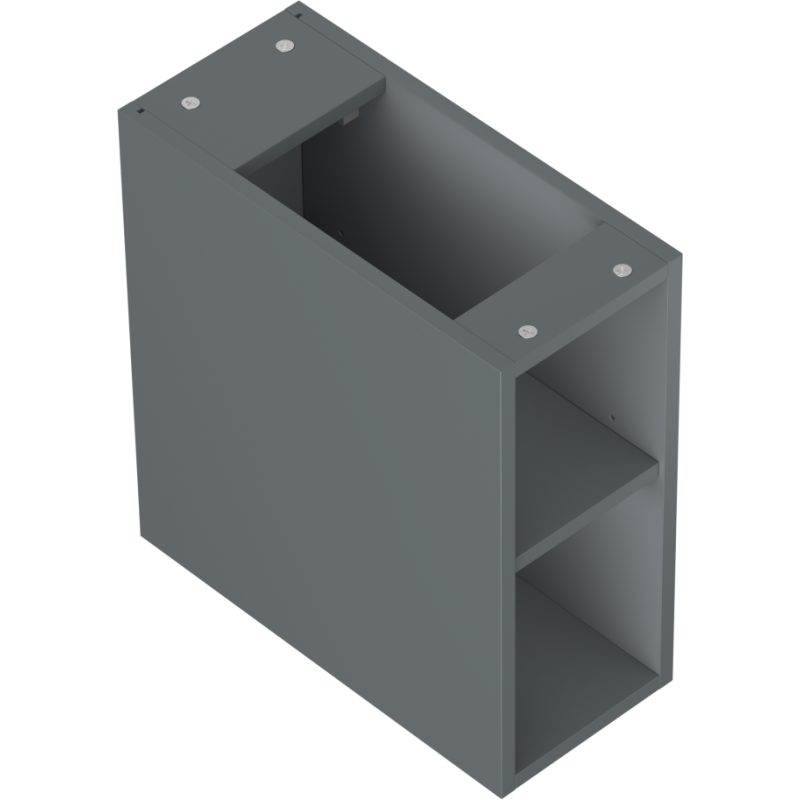 Mexen Box-A open cabinet with shelf 20 cm, matte graphite - 91AX2-0200-470-0-66
