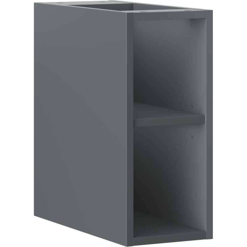 Mexen Box-A open cabinet with shelf 20 cm, matte graphite - 91AX2-0200-470-0-66