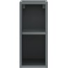 Mexen Box-A open cabinet with shelf 20 cm, matte graphite - 91AX2-0200-470-0-66