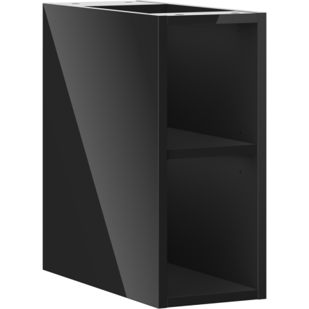 Mexen Box-A open cabinet with a shelf 20 cm, black gloss - 91AX2-0200-470-0-70
