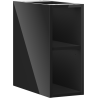 Mexen Box-A open cabinet with shelf 20 cm, black gloss - 91AX2-0200-470-0-70