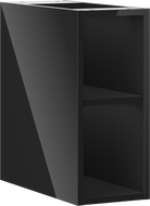 Mexen Box-A open cabinet with shelf 20 cm, black gloss - 91AX2-0200-470-0-70