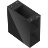 Mexen Box-A open cabinet with shelf 20 cm, black gloss - 91AX2-0200-470-0-70