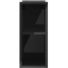 Mexen Box-A open cabinet with shelf 20 cm, black gloss - 91AX2-0200-470-0-70