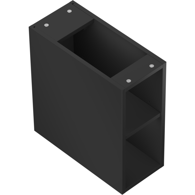 Mexen Box-A Open Cabinet with Shelf 20 cm, Matte Black - 91AX2-0200-470-0-71