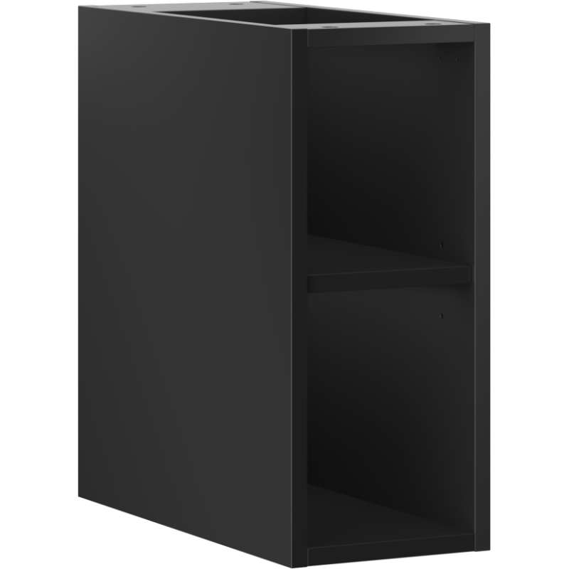 Mexen Box-A open cabinet with shelf 20 cm, black matte - 91AX2-0200-470-0-71