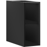 Mexen Box-A open cabinet with shelf 20 cm, black matte - 91AX2-0200-470-0-71
