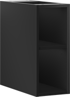 Mexen Box-A open cabinet with shelf 20 cm, black matte - 91AX2-0200-470-0-71