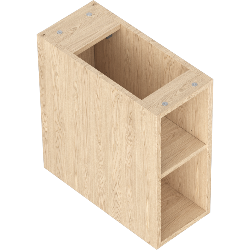 Mexen Box-A open cabinet with shelf 20 cm, oak - 91AX2-0200-470-0-81