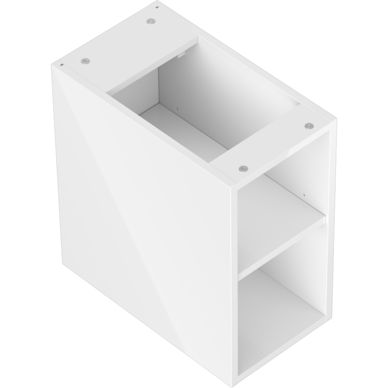 Mexen Box-A open cabinet with shelf 25 cm, white gloss - 91AX2-0250-470-0-00